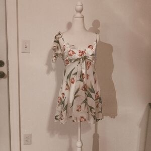 Vintage Victoria's Secret 90s Sweetheart Garden Floral Chemise and Ruffle Panty